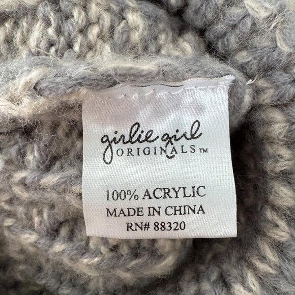 Adorable Gray Knit Beanie for Kids with Double Pom Pom - Warm & Stylish - Picture 4 of 5